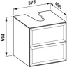 Тумба под раковину LAUFEN THE NEW CLASSIC 58x45 4.0600.4.085.631.1